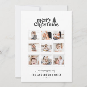 Cartes Pour Fêtes Annuelles Jolie typographie de Noël multi photo
