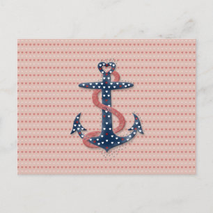 Cartes Pour Fêtes Annuelles Jolie valentines romantiques coeur ancre