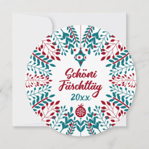 Cartes Pour Fêtes Annuelles Jolis jours de fête, vœu de Noël en alémanique