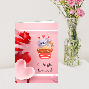 Cartes Pour Fêtes Annuelles Jolis Koalas pour la Saint-Valentin