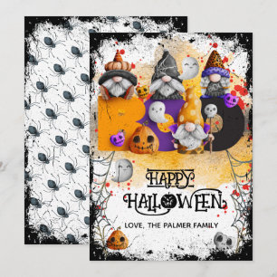 Cartes Pour Fêtes Annuelles Jolis nains BOO Joyeux Halloween 