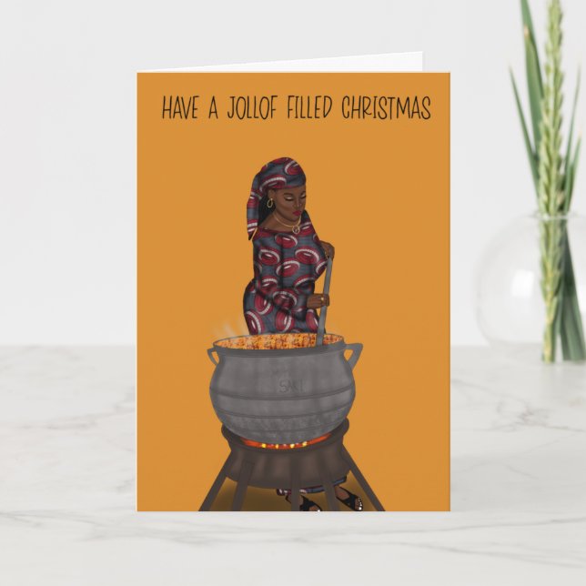 Cartes Pour Fêtes Annuelles Jollof Christmas (Devant)
