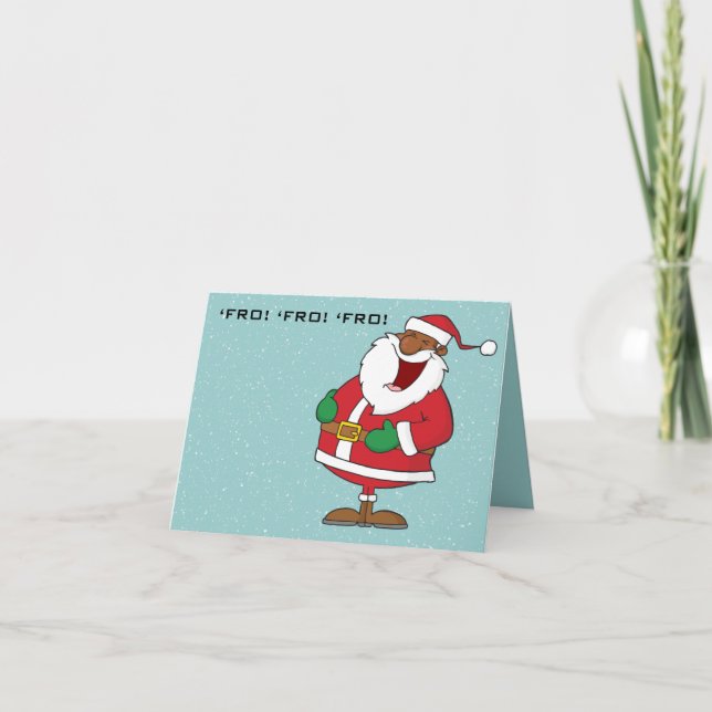 Cartes Pour Fêtes Annuelles Jolly Black Saint Nicholas 2 (Devant)