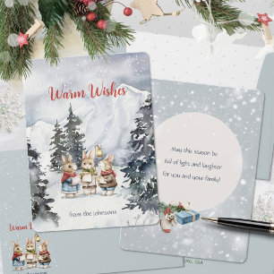Cartes Pour Fêtes Annuelles Jolly chantant des lapins