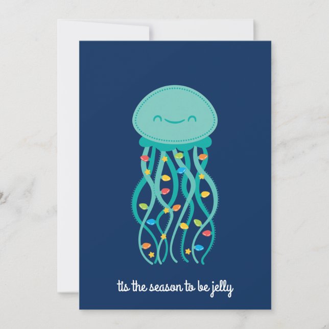 Cartes Pour Fêtes Annuelles Jolly méduse (Devant)