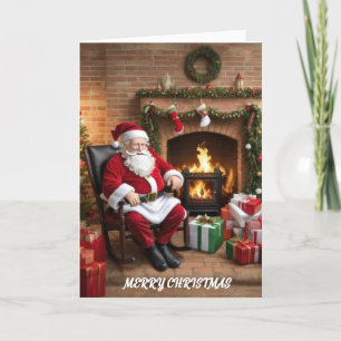 Cartes Pour Fêtes Annuelles Jolly Old Santa Claus