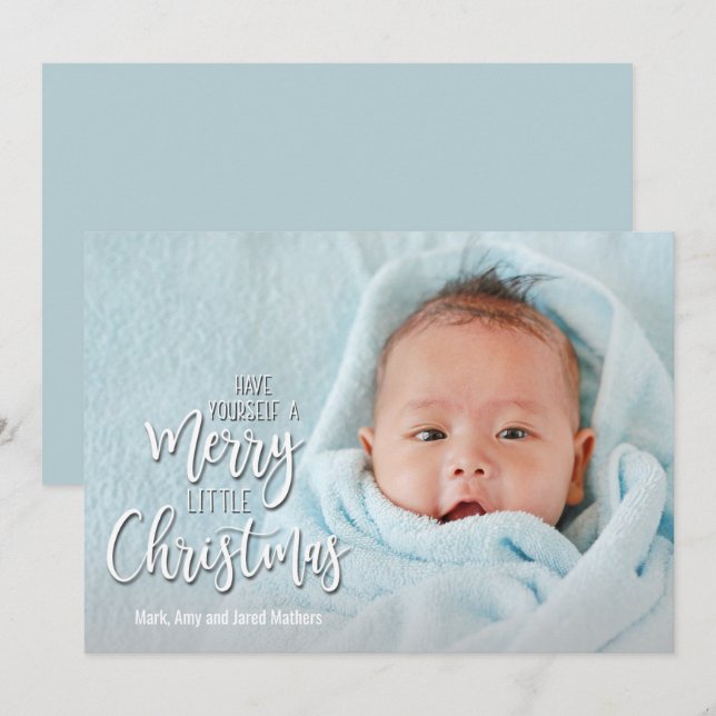 Cartes Pour Fêtes Annuelles Jory Little Christmas Photo Annonces de naissance (Devant / Derrière)