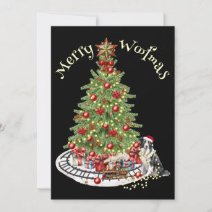 Cartes Pour Fêtes Annuelles Jory Woofmas Chien Design - Collie
