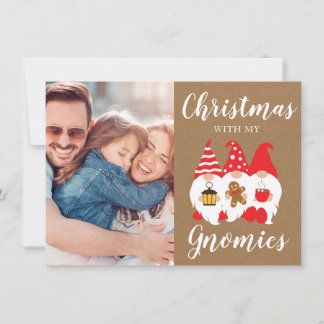 Cartes Pour Fêtes Annuelles Jote Family Gnomes Photo de Noël