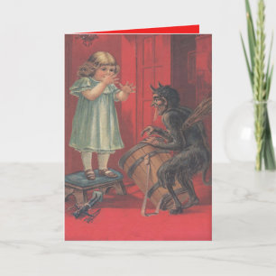 Cartes Pour Fêtes Annuelles Jouet pour fille Krampus Kidnapping