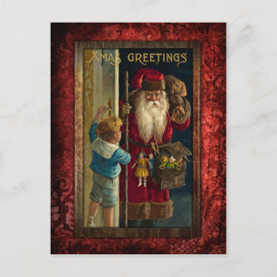 Cartes Pour Fêtes Annuelles Jouets vintages Père Noël