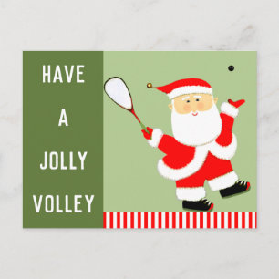 Cartes Pour Fêtes Annuelles Joueur de squash créatif Noël