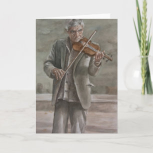 Cartes Pour Fêtes Annuelles Joueur de violon, Subotica