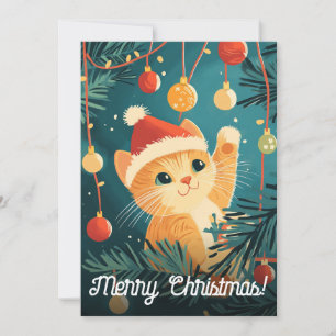 Cartes Pour Fêtes Annuelles Joueuse Arbre de Noël