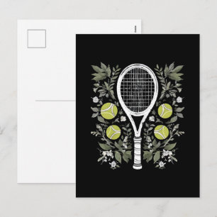 Cartes Pour Fêtes Annuelles Joueuse de tennis