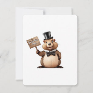 Cartes Pour Fêtes Annuelles Jour de la marmotte