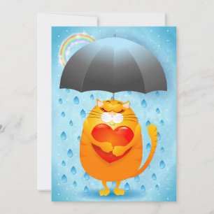 Cartes Pour Fêtes Annuelles Jour de la pluie