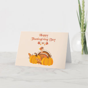 Cartes Pour Fêtes Annuelles Jour de l'Action de grâce Turquie