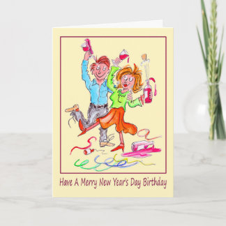 Cartes Pour Fêtes Annuelles Jour de l'An Anniversaire Dessin de couple