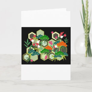 Cartes Pour Fêtes Annuelles Jour de l'An Japonais style japonais