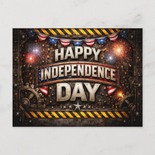 Cartes Pour Fêtes Annuelles Jour de l'Indépendance Industrielle Patriotique