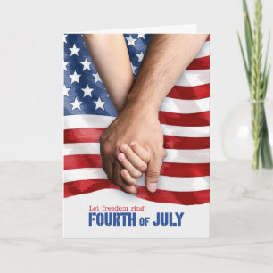 Cartes Pour Fêtes Annuelles Jour de l'Indépendance Que la liberté retentisse D