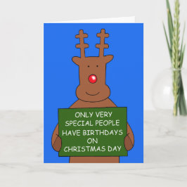 Cartes Pour Fêtes Annuelles Jour de Noël 25 décembre Anniversaire Reindeer