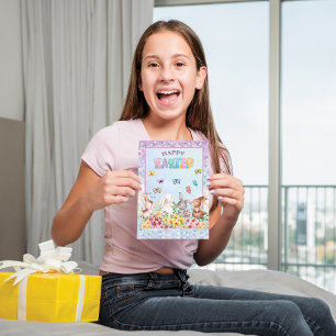 Cartes Pour Fêtes Annuelles Jour de Pâques amusant Bunny