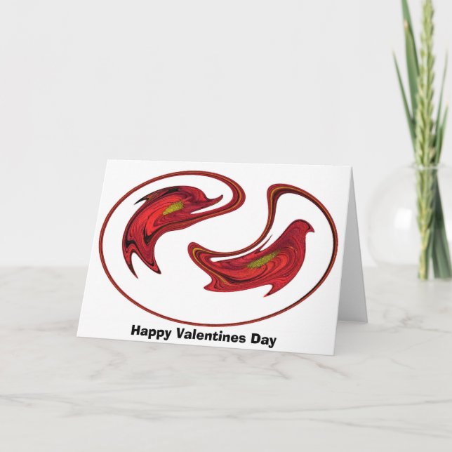 Cartes Pour Fêtes Annuelles Jour de Valentines heureux (Devant)
