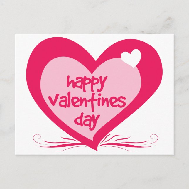 Cartes Pour Fêtes Annuelles Jour de Valentines heureux (Devant)