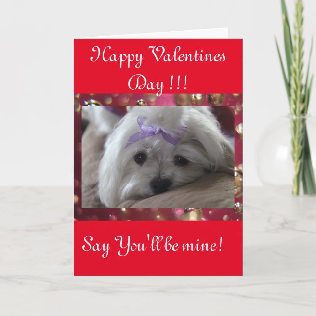 Cartes Pour Fêtes Annuelles Jour de Valentines heureux (Devant)
