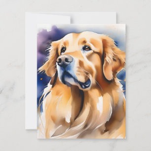 Cartes Pour Fêtes Annuelles Jour des Chiens d'or