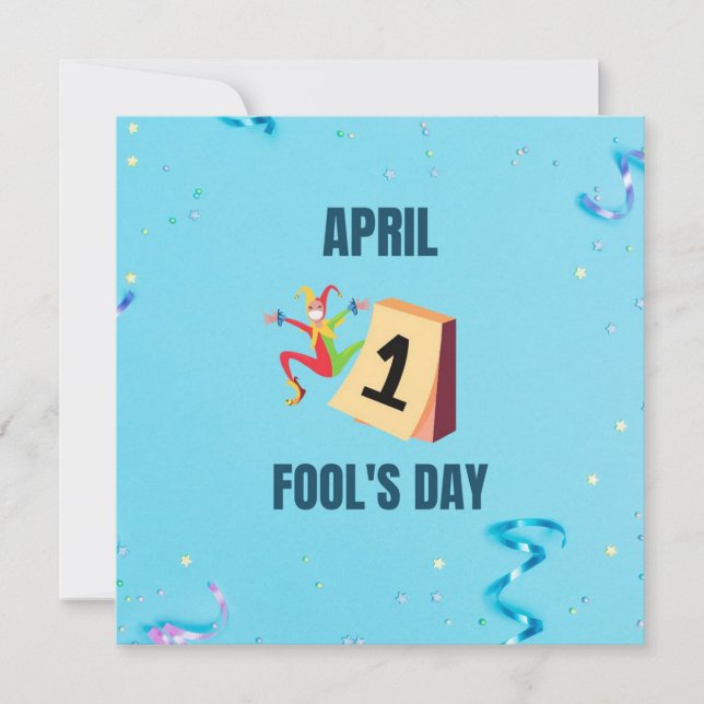 Cartes Pour Fêtes Annuelles Jour des fous d'avril (Devant)