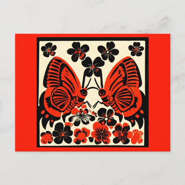 Cartes Pour Fêtes Annuelles Jour des papillons morts 3 (Devant)