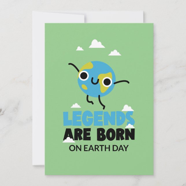 Cartes Pour Fêtes Annuelles Jour des terres Anniversaire 22 avril (Devant)