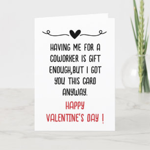 Cartes Pour Fêtes Annuelles Jour des valentines des collègues de bureau amusan