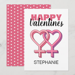 Cartes Pour Fêtes Annuelles Jour des Valentines roses modernes