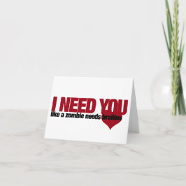 Cartes Pour Fêtes Annuelles Jour des Valentines zombies