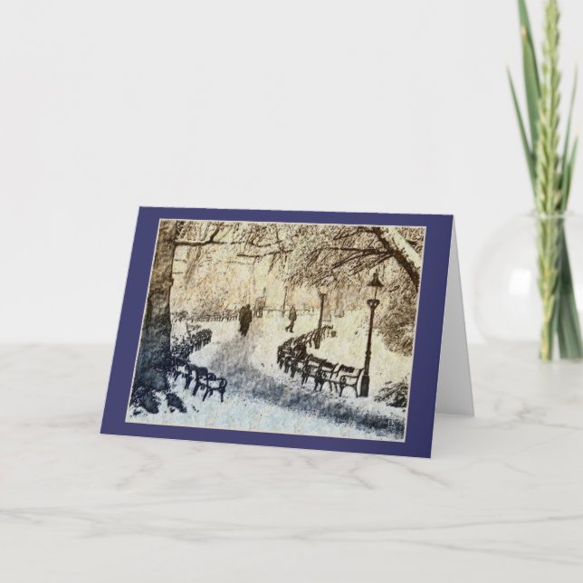 Cartes Pour Fêtes Annuelles Jour d'hiver (Devant)