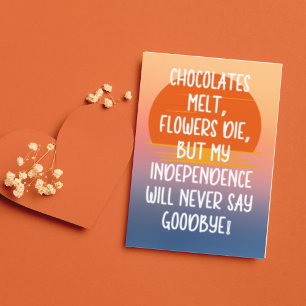 Cartes Pour Fêtes Annuelles Jour drôle des anti-Valentines