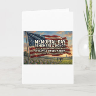 Cartes Pour Fêtes Annuelles Jour du Souvenir