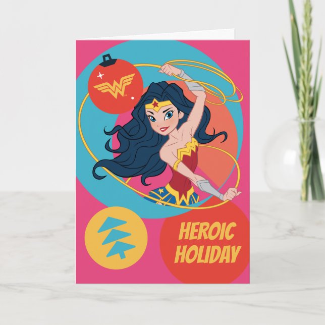 Cartes Pour Fêtes Annuelles Jour férié de la Ligue de la Justice (Devant)