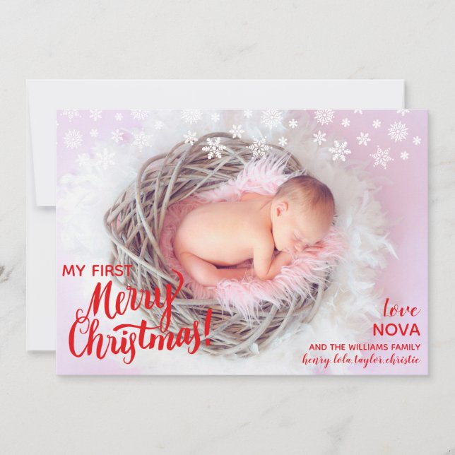 Cartes Pour Fêtes Annuelles Jour férié de Noël (Devant)