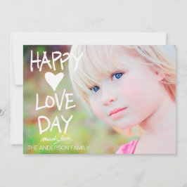 Cartes Pour Fêtes Annuelles Jour heureux blanc Valentine de l'amour 311