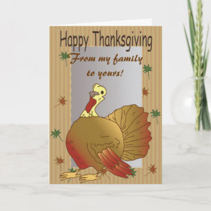 Cartes Pour Fêtes Annuelles Jour heureux de la Turquie !