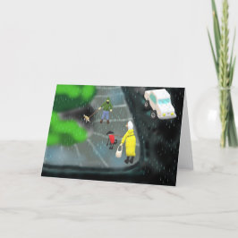 Cartes Pour Fêtes Annuelles Jour pluvieux