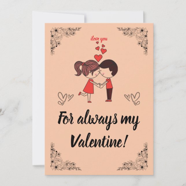 Cartes Pour Fêtes Annuelles Jour VALENTINE 14 (Devant)