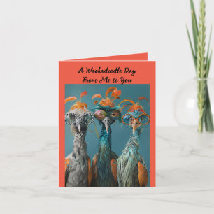 Cartes Pour Fêtes Annuelles Jour Whimsical Wackadooda De Moi À Vous