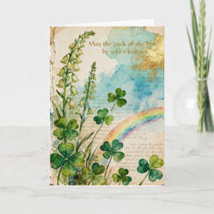 Cartes Pour Fêtes Annuelles Journal de trèfle et de digitale Saint-Patrick