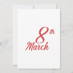 Cartes Pour Fêtes Annuelles Journée internationale de la femme